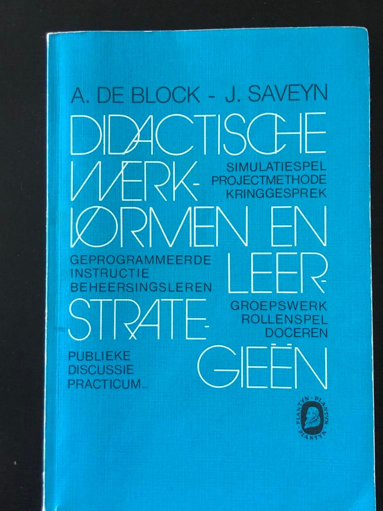 A. De Block - Didactische werkvormen en leerstrategieen, Boeken, Ophalen of Verzenden, Gelezen, Hoger Onderwijs, Thomas Block