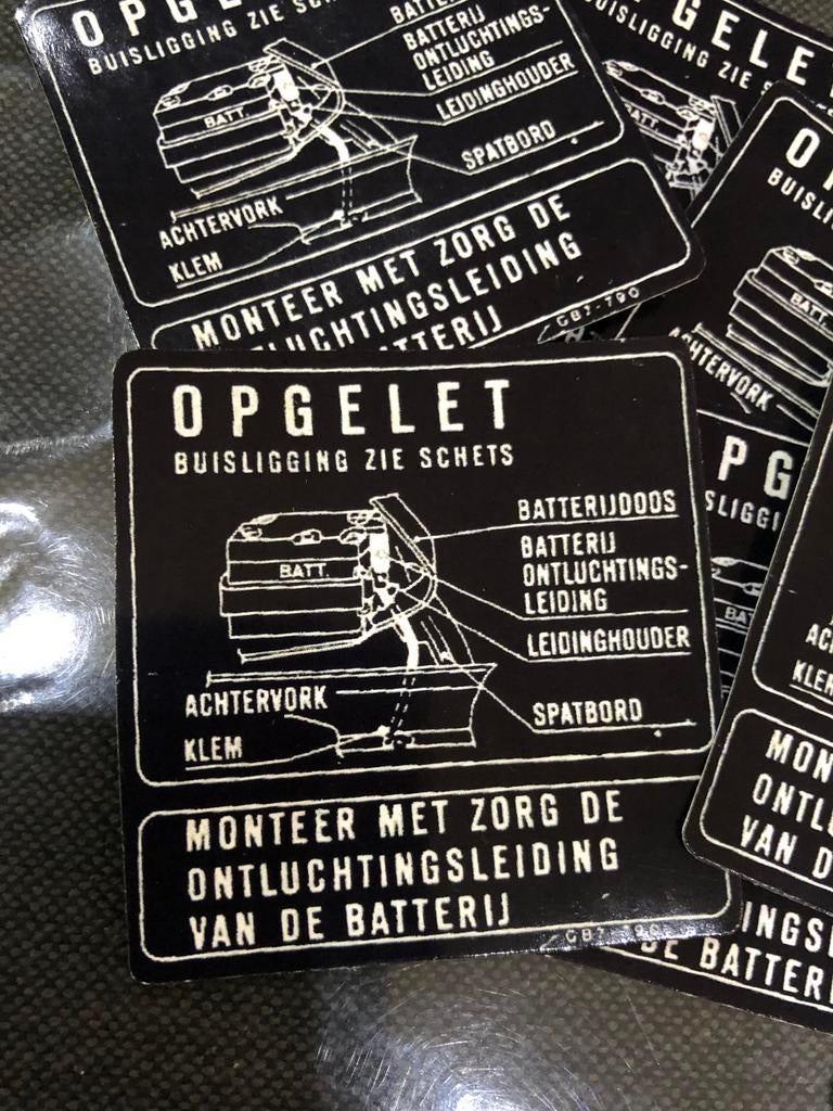Honda Camino accubak stickers, Fietsen en Brommers