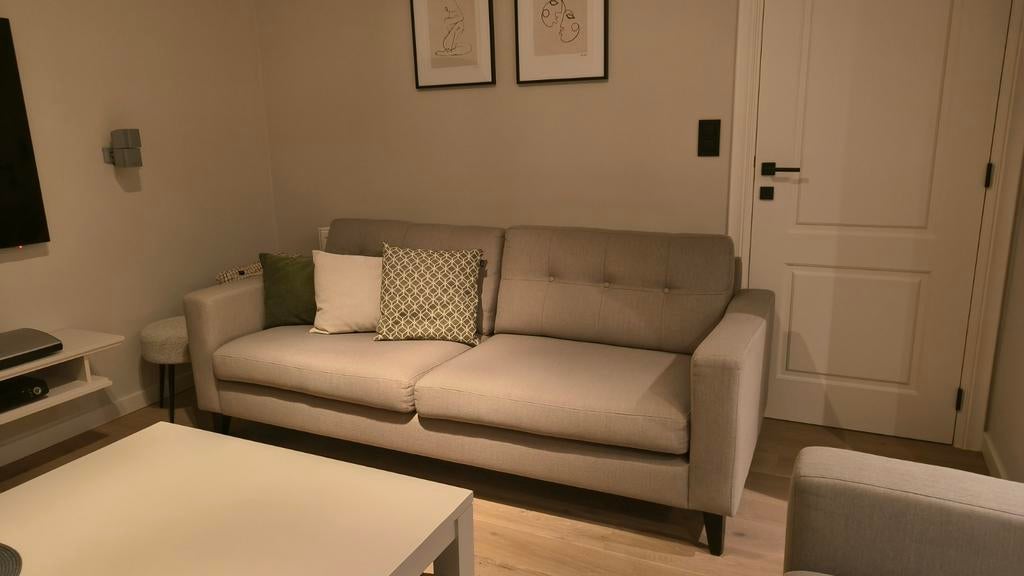 Salon 2 + 3 zit kleur Beige - taupe, Enlèvement