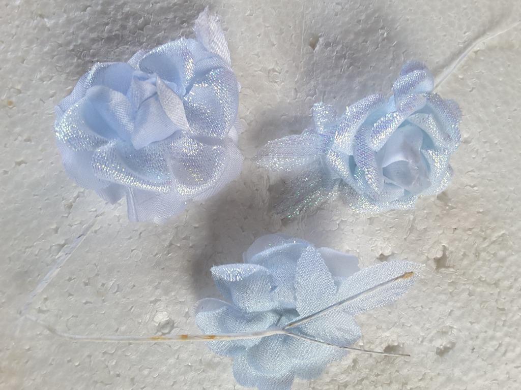 fleur : rose bleue et brillant 55 mm, Enlèvement ou Envoi, Neuf