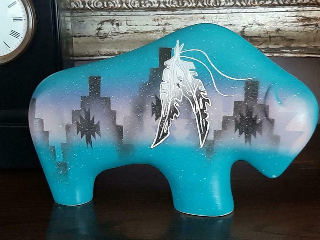 Navarro Sandpainted buffel, Enlèvement ou Envoi, Comme neuf