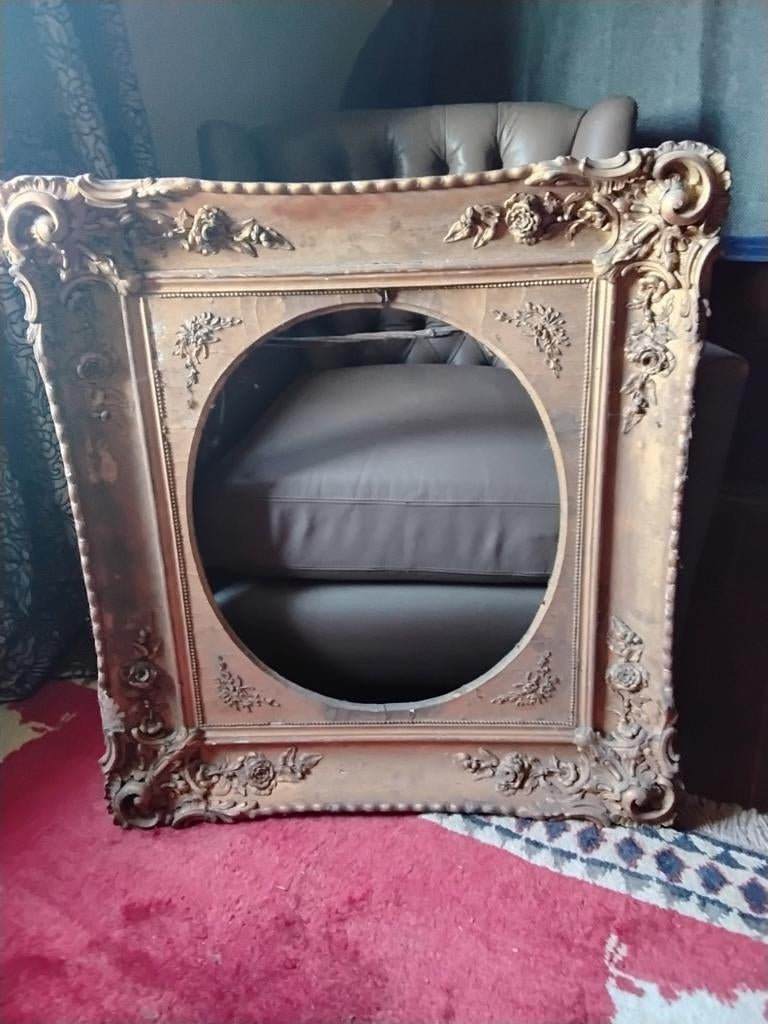 Antieke oudHollandse kader 60cm x 70cm., Huis en Inrichting, Woonaccessoires | Lijsten, Ophalen, Gebruikt, Hout