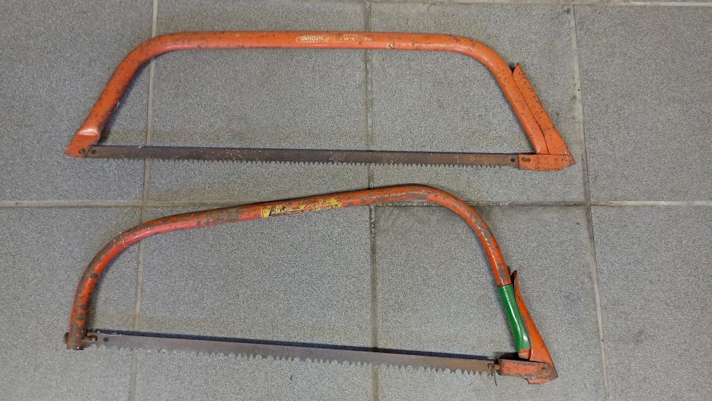 2 vintage Sandvik 9 24"610mm/steel griff master handzagen, Antiek en Kunst, Ophalen
