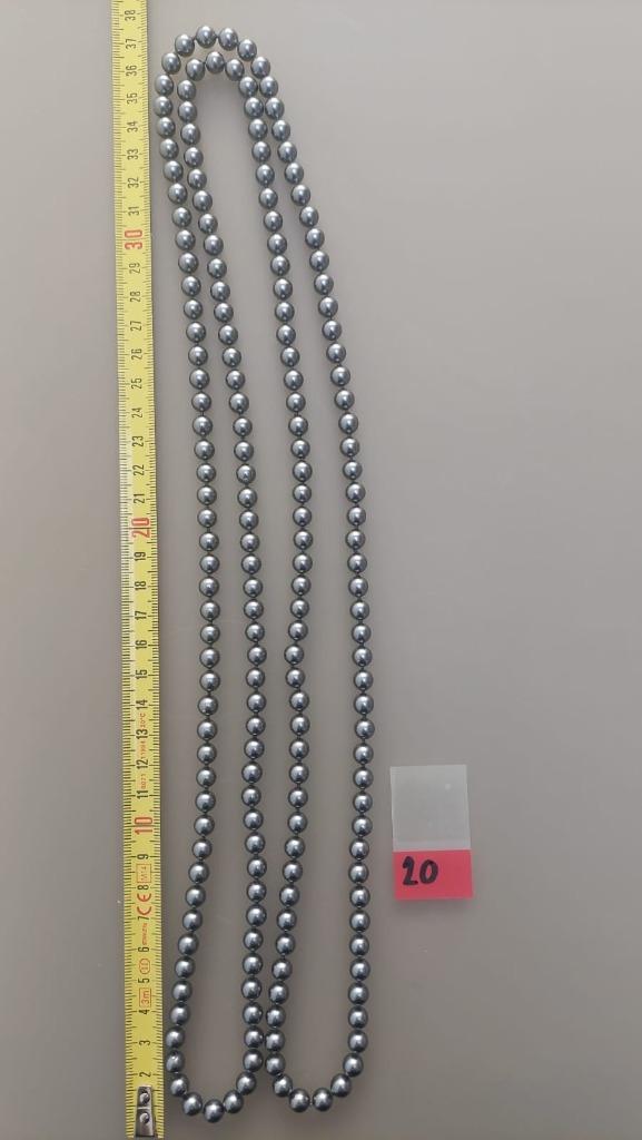 Parelketting Perlas Sureda Manacor Mallorca L75cm grijs, Ophalen of Verzenden, Nieuw, Grijs