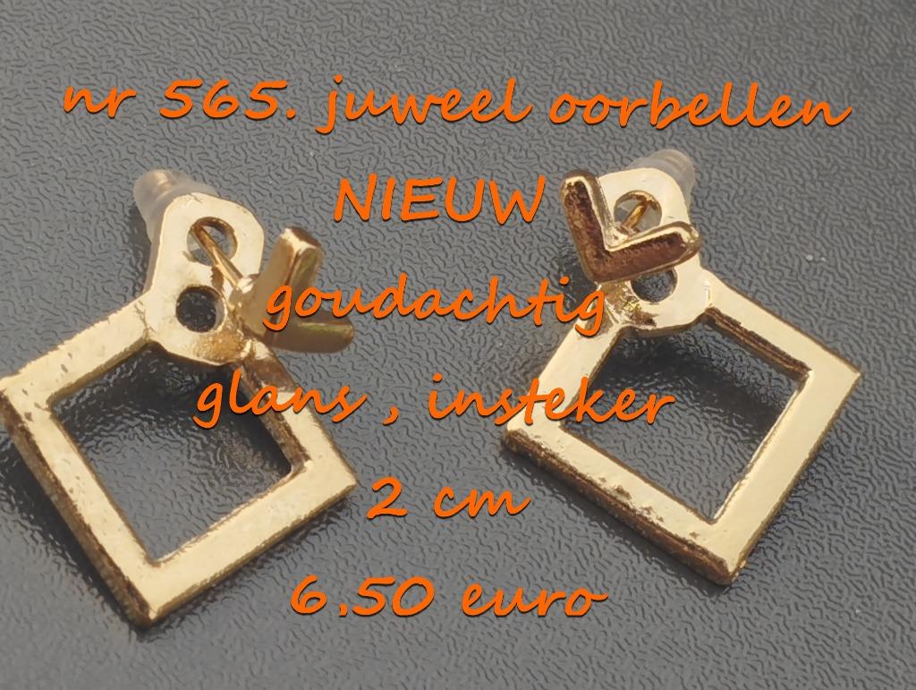 565. Juweel : oorbellen , NIEUW ,  verzending inbegrepen, Overige materialen, Verzenden, Nieuw, Knopjes of Stekers