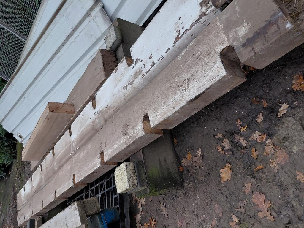 Eikenlaan balken, Doe-het-zelf en Bouw, Hout en Planken, Ophalen, Gebruikt