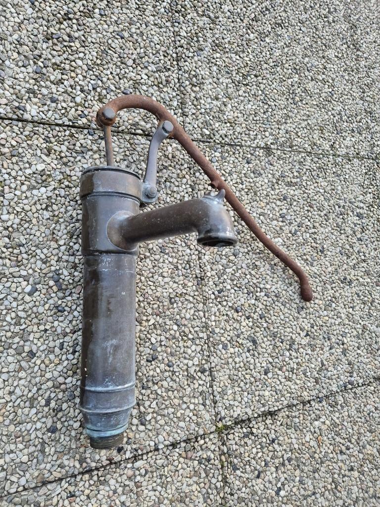 Koperen handpomp, Tuin en Terras, Waterpompen, Ophalen, Gebruikt