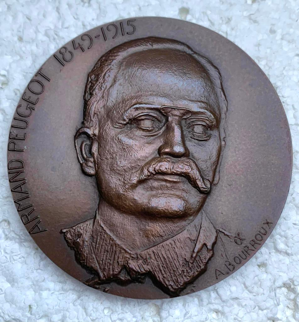 Medaille, Penning, ARMAND PEUGEOT 1849-1915 VIS-A-VIS 1891, Ophalen of Verzenden, Zo goed als nieuw, Auto's