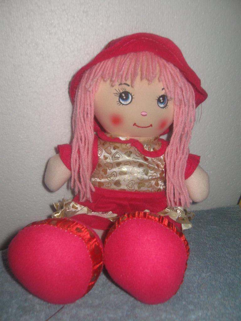 Mooie lappenpop/knuffelpop, Ophalen of Verzenden, Zo goed als nieuw