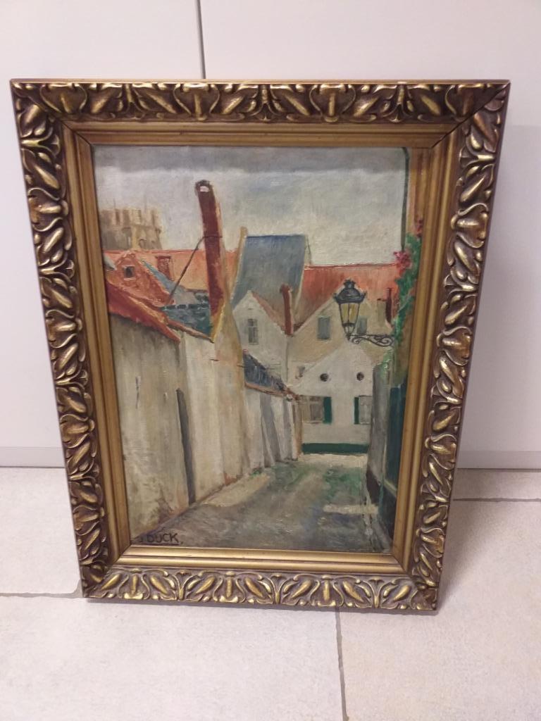Antiek schilderij J. DIJCK, Antiek en Kunst, Ophalen
