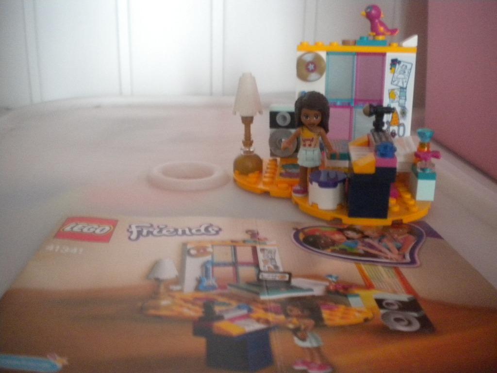 Lego friends: Andrea's slaapkamer nr 41341., Ophalen of Verzenden, Zo goed als nieuw, Complete set, Lego