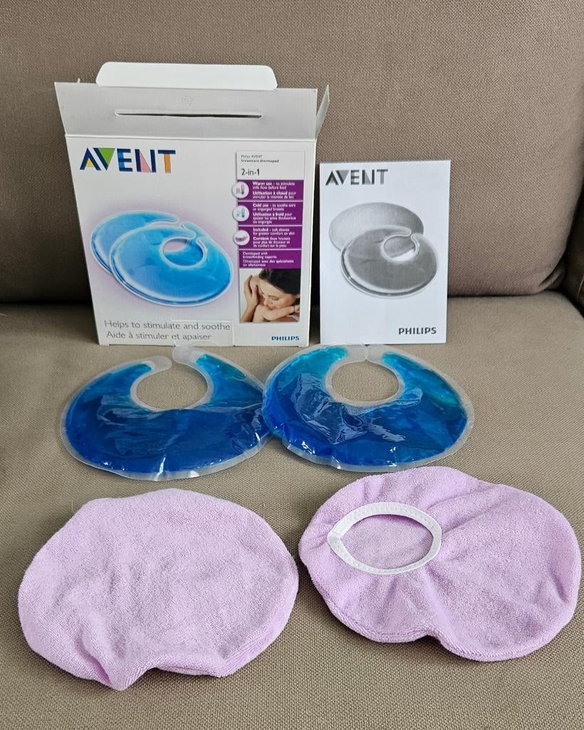 Avent thermopads 2-in-1 borstkompressen+hoes, Enlèvement ou Envoi, Comme neuf, Philips
