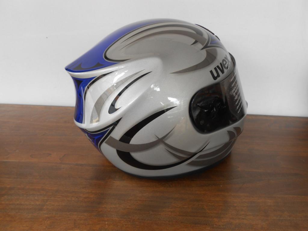uvex rs wing bleu et carbone noir, Autres marques, Seconde main, Casque intégral, Enlèvement