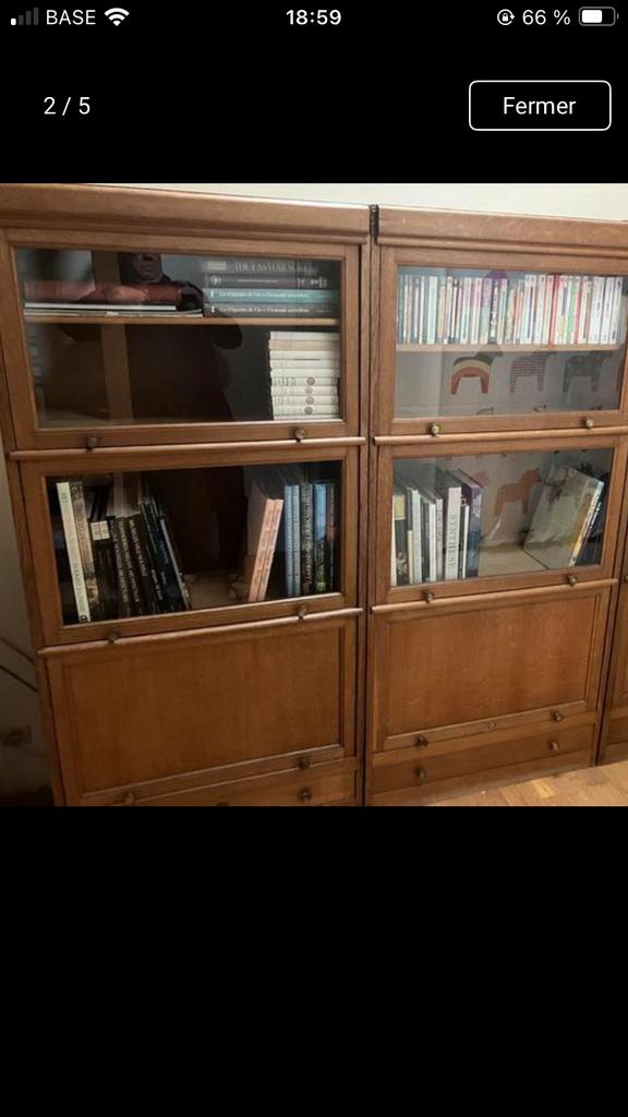 Bibliothèque Vintage Années 60, Antiquités & Art, Enlèvement