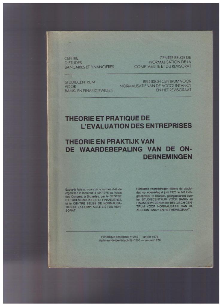 Theorie en praktijk van bedrijfswaardering - 1975, Ophalen of Verzenden, Gelezen, Collectif