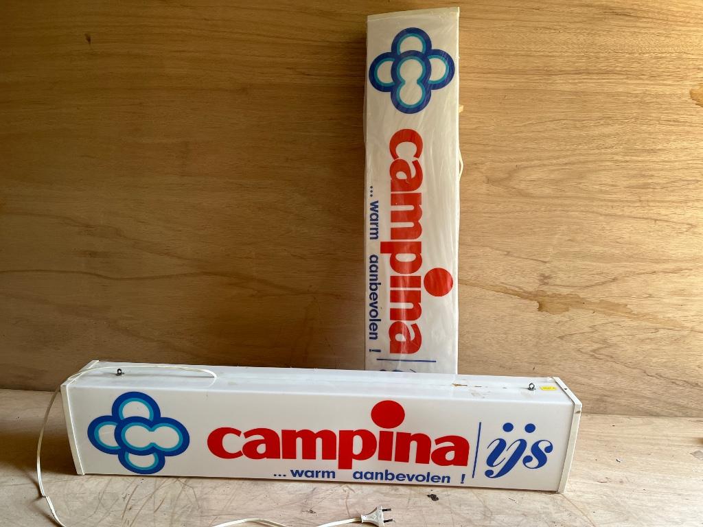 1 vintage lichtreclame CAMPINA IJS, nieuwstaat, Ophalen, Nieuw