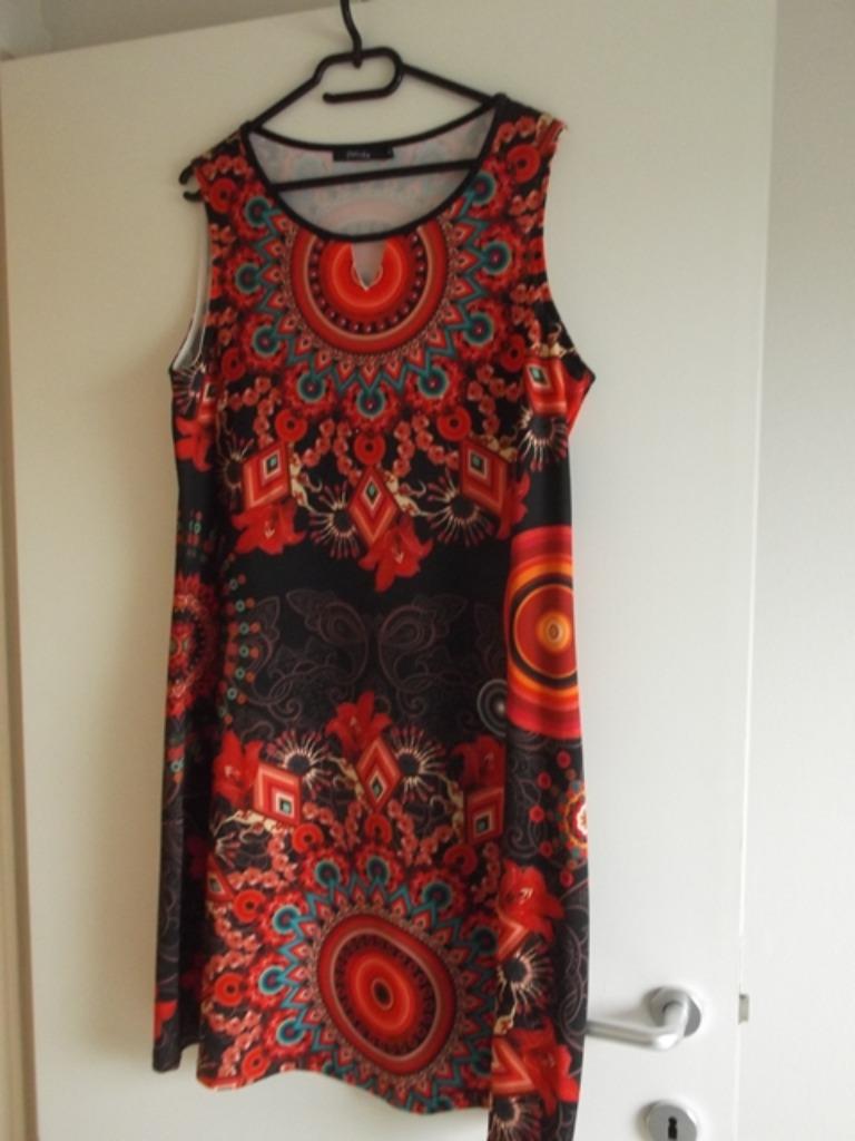 Jurk Paprika maat 2 - 46, Kleding | Dames, Jurken, Overige kleuren, Maat 46/48 (XL) of groter, Ophalen of Verzenden, Paprika