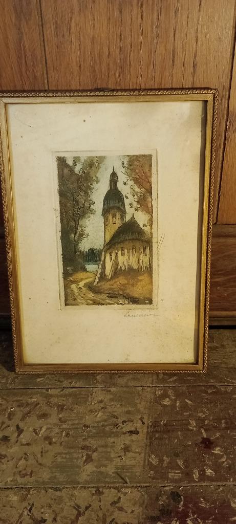 Gravure signée, 18x25, n181, Enlèvement ou Envoi
