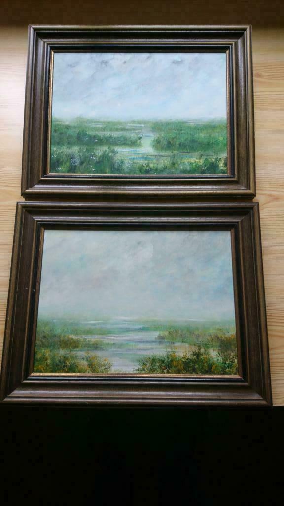 2 schilderijtjes, Antiek en Kunst, Ophalen