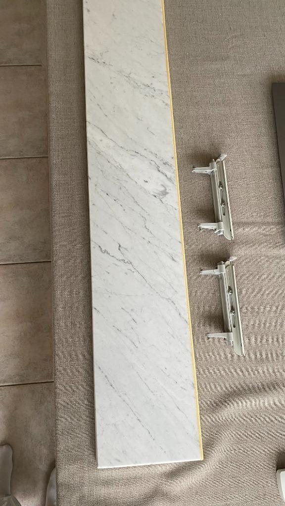 marmer tablet + 2 verstelbare houders, Ophalen, Gebruikt, Hardsteen, Overige typen