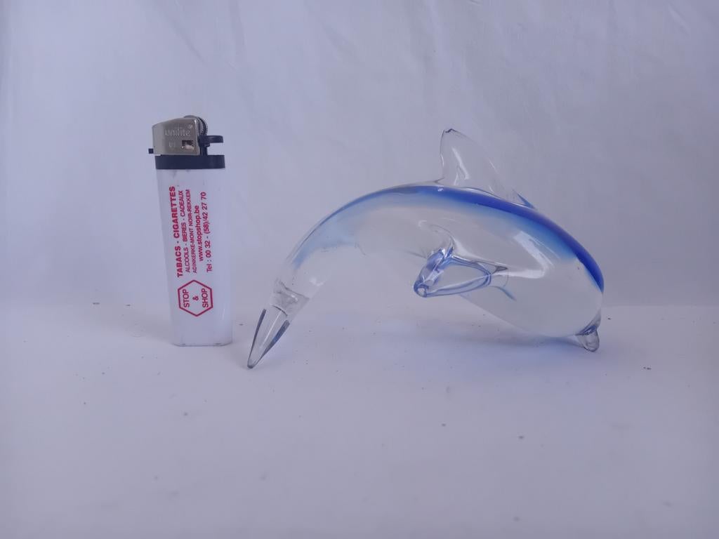 Dauphin murano, Antiquités & Art, Antiquités | Verre & Cristal, Enlèvement ou Envoi