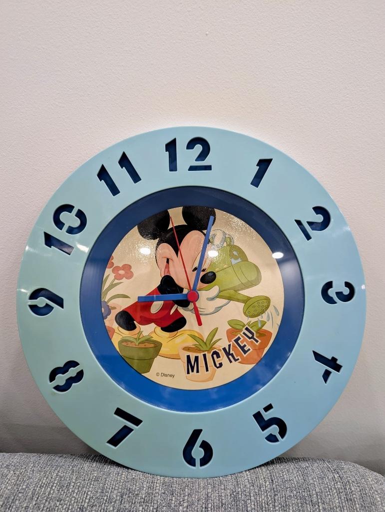 Klok Disney Mickey 32 cm, Ophalen of Verzenden, Zo goed als nieuw