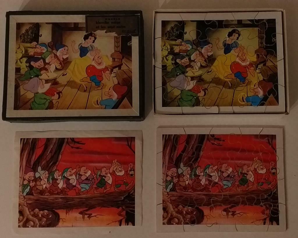 puzzles en bois - Disney vintage, Collections, Disney, Enlèvement ou Envoi, Utilisé