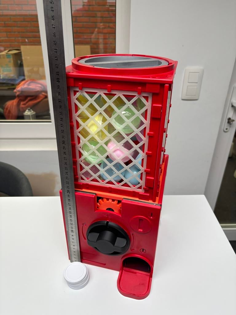 Ballenautomaat 3D Print – Uniek & Handgemaakt – 50 Ballen, Ophalen of Verzenden, Zo goed als nieuw
