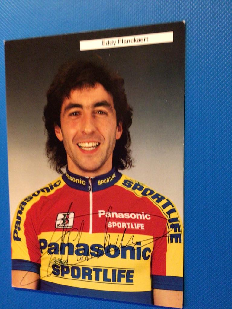 wielerkaart 1991 team panasonic  eddy planckaert, Envoi, Comme neuf