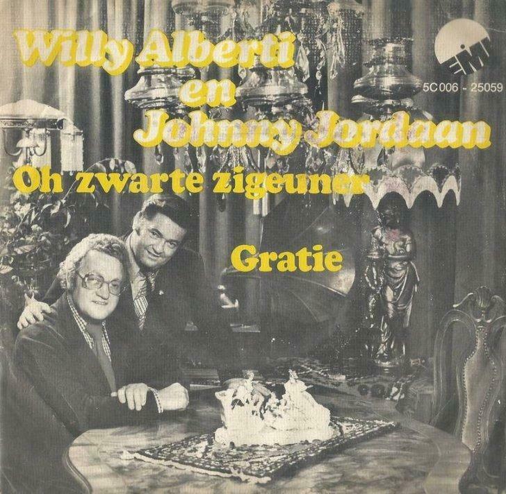 Willy Alberti & Johnny Jordaan – Oh zwarte zigeuner / Gratie, Cd's en Dvd's, Vinyl | Nederlandstalig, Ophalen of Verzenden, Gebruikt