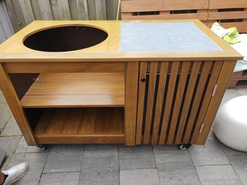 buitenkeuken/bbq tafel voor jou kamado, Tuin en Terras, Houtskool, Nieuw, Ophalen of Verzenden, Houtslagers