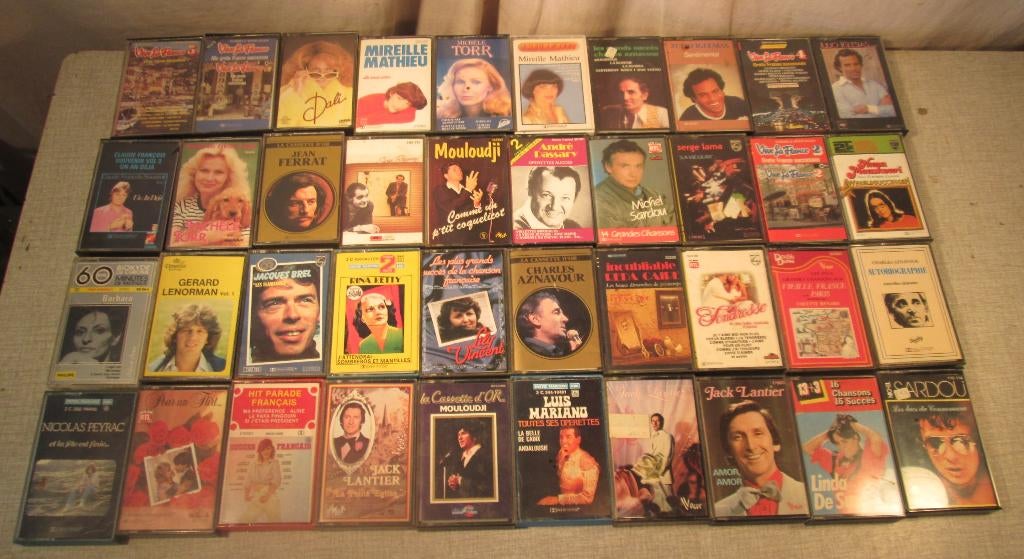 40 Originele Cassettebandjes van de jaren 60-70, Ophalen of Verzenden, Zo goed als nieuw, 26 bandjes of meer, Origineel