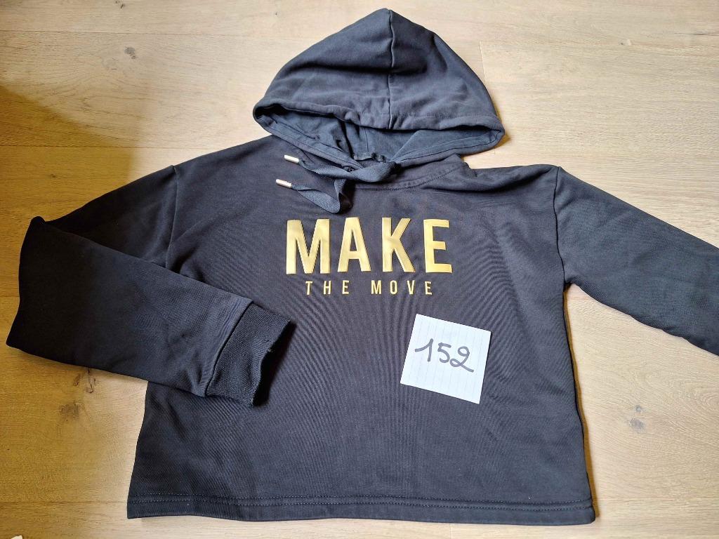 zwarte hoody Fun&Fun mt 152, Gebruikt, Meisje, Trui of Vest, Fun&fun