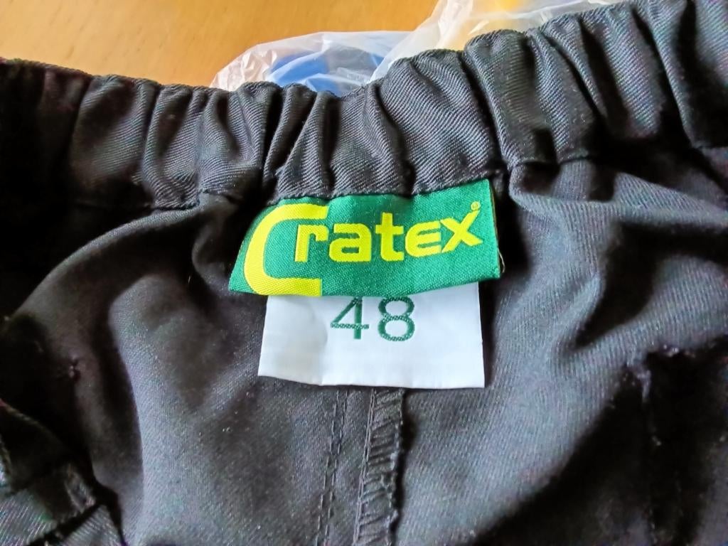 Zwarte werkshort (K3/6), Maat 48/50 (M), Zwart, Nieuw, Cratex