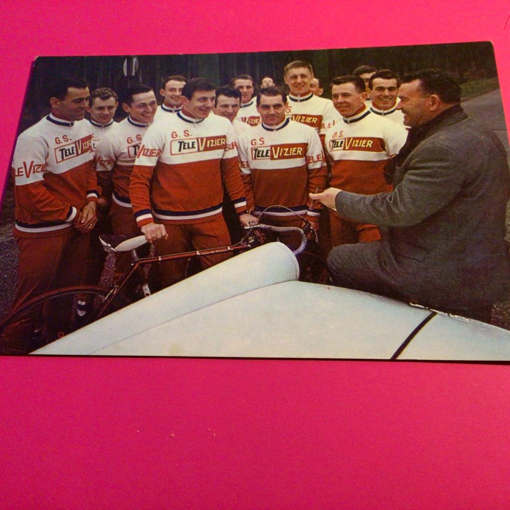 wielerkaart 1970 team tele vizier  tourploeg  jo de roo, Envoi, Comme neuf