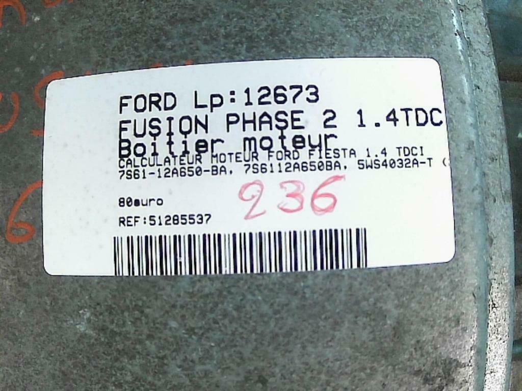 Boitier moteur Ford Fusion 1.4TDCi 50kw  5WS4032A-T (236), Enlèvement ou Envoi, Utilisé, Ford