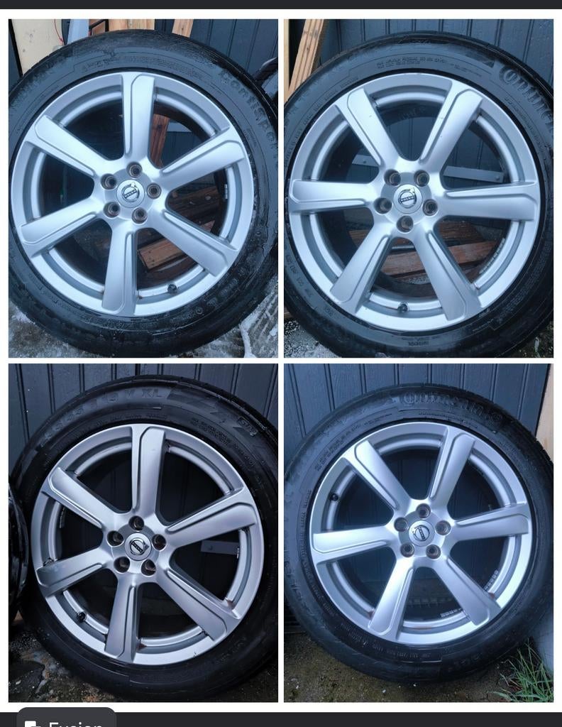 4 jantes Volvo origines xc90 etc,  235 55 19, Auto-onderdelen, Banden en Velgen, Gebruikt, Banden en Velgen, 235 mm, Personenwagen