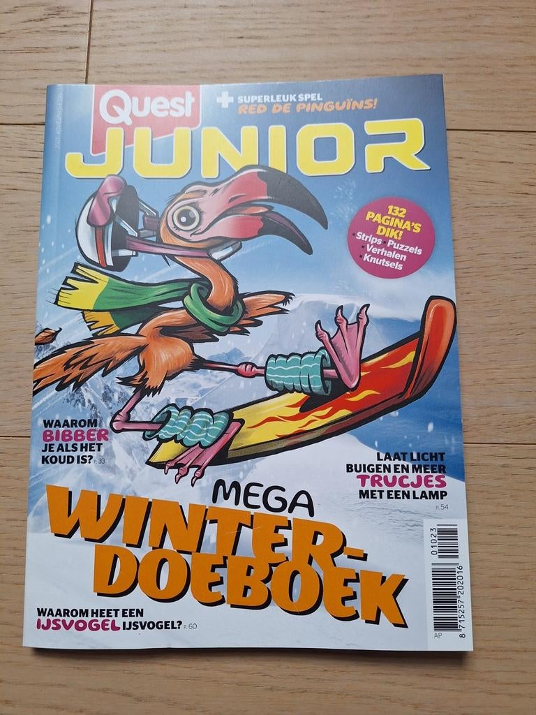Quest junior Mega Winterboek in kleur! nieuw, Boeken, Tijdschriften en Kranten, Ophalen of Verzenden, Nieuw