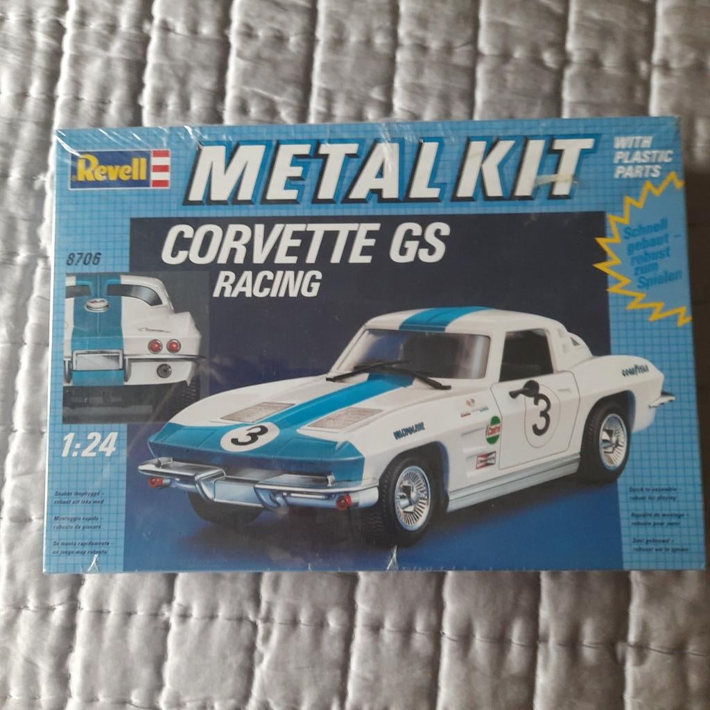 CORVETTE GS RACING *KIT MÉTAL REVELL 1/24*NOUVEAU* VIN, Neuf, Voiture, Revell, Plus grand que 1:32