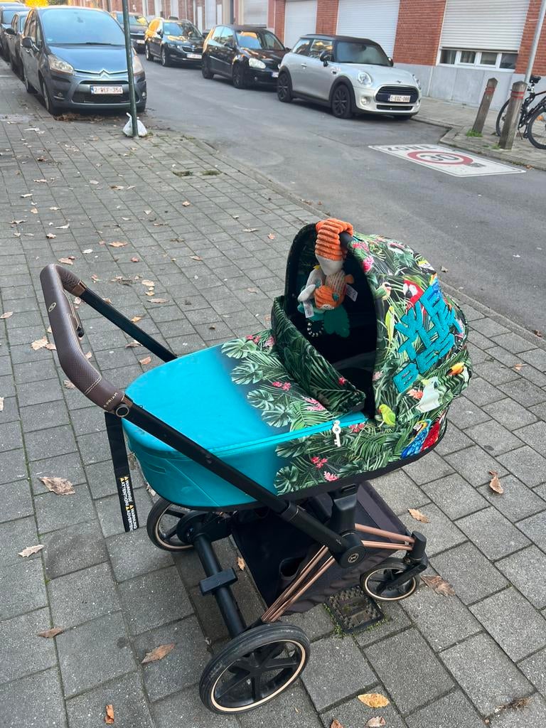 Cybex Priam Smart DJ Khaled We The BestJungle elektrike Blue, Enlèvement, Comme neuf, Poussette