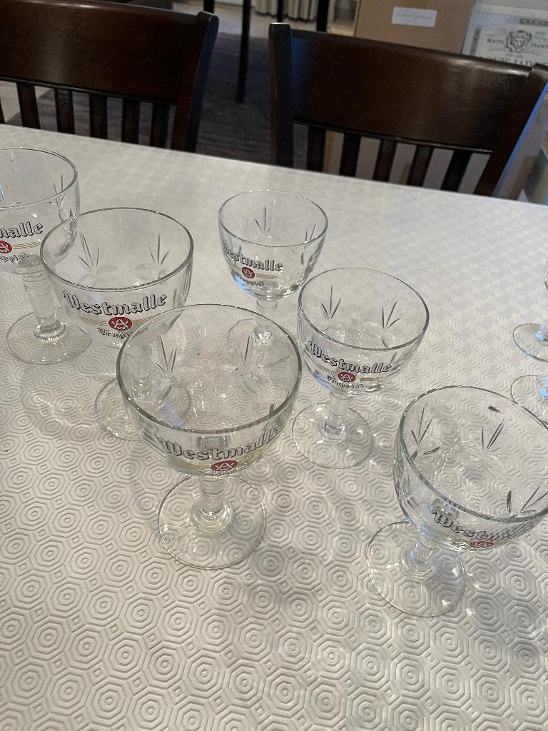 glazen westmalle, Verzamelen, Ophalen, Zo goed als nieuw, Bierglas