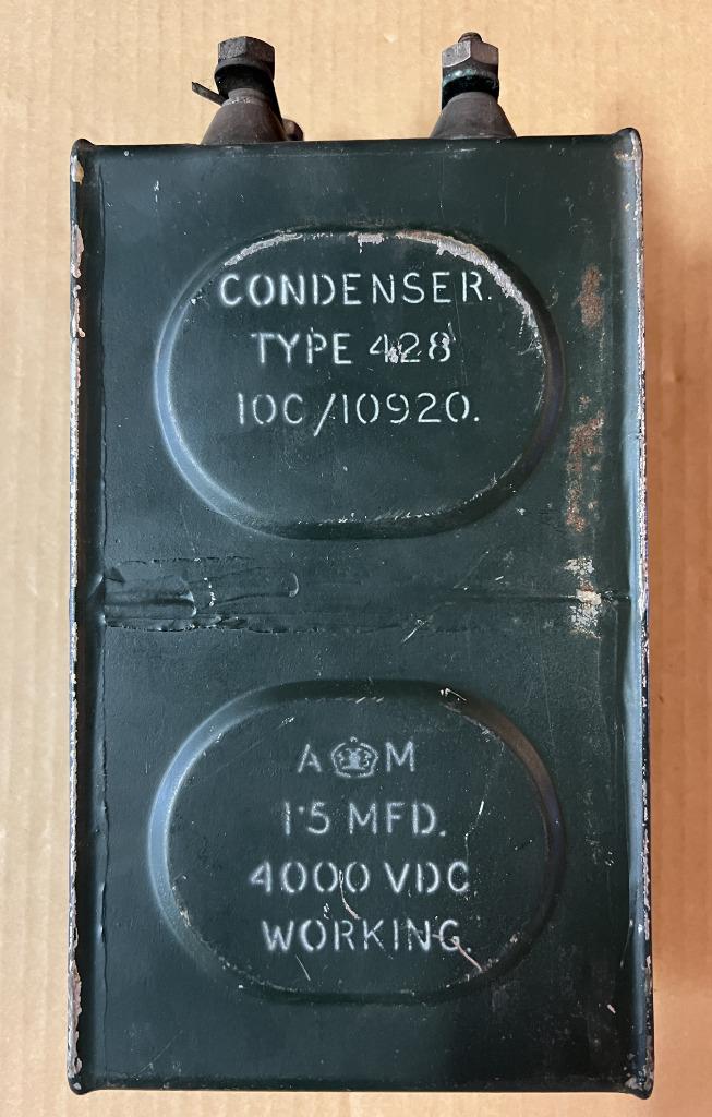 Uitverkoop - Royal Air Force - 4 stuks Condenser type 428 AM, Verzamelen, Ophalen of Verzenden, Luchtmacht, Overige typen