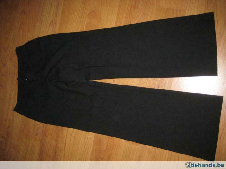 zwarte broek Hampton Bays maat 38, Taille 38/40 (M), Enlèvement ou Envoi, Longs, Porté
