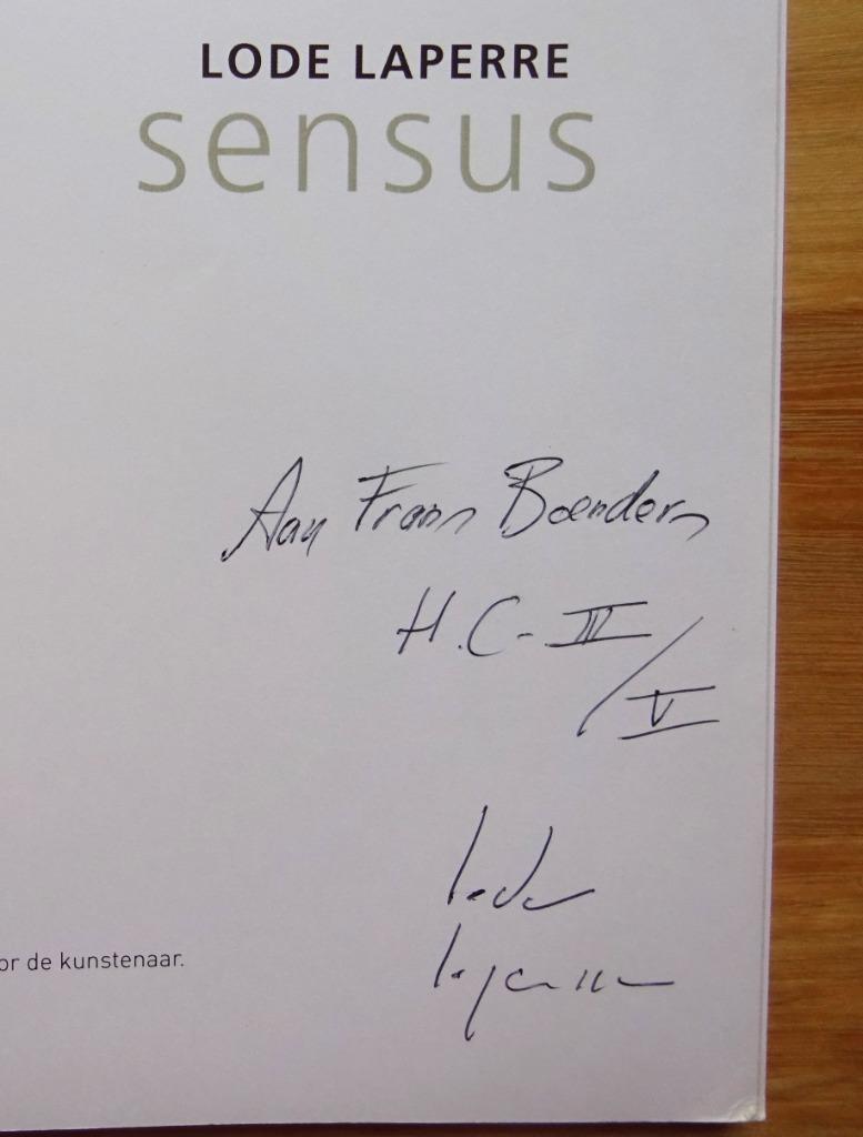 Lode Laperre - sensus - HC III/V - signed, Ophalen of Verzenden, Gelezen, Schilder- en Tekenkunst