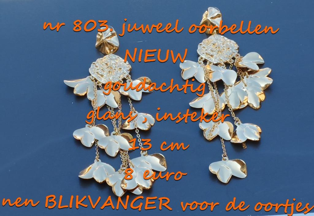 803. Juweel : oorbellen , NIEUW , verzending inbegrepen, Overige materialen, Verzenden, Nieuw, Knopjes of Stekers