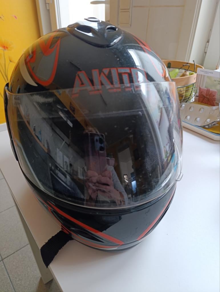 Casque moto Akito, Enlèvement, L, Casque intégral