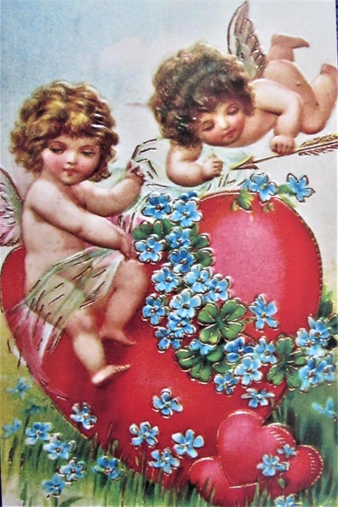 FANTASIEKAART- VALENTIJN, Ophalen of Verzenden, Ongelopen, Feest(dag)