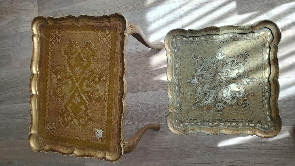 Bijzettafel Florentijnse look, Maison & Meubles, Tables | Tables d'appoint, Utilisé, Enlèvement