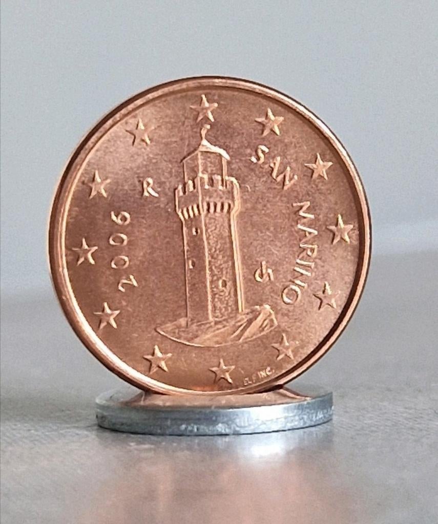 2006, San Marino , 1 Euro Cent Coin, Postzegels en Munten, Ophalen of Verzenden, San Marino, 1 euro