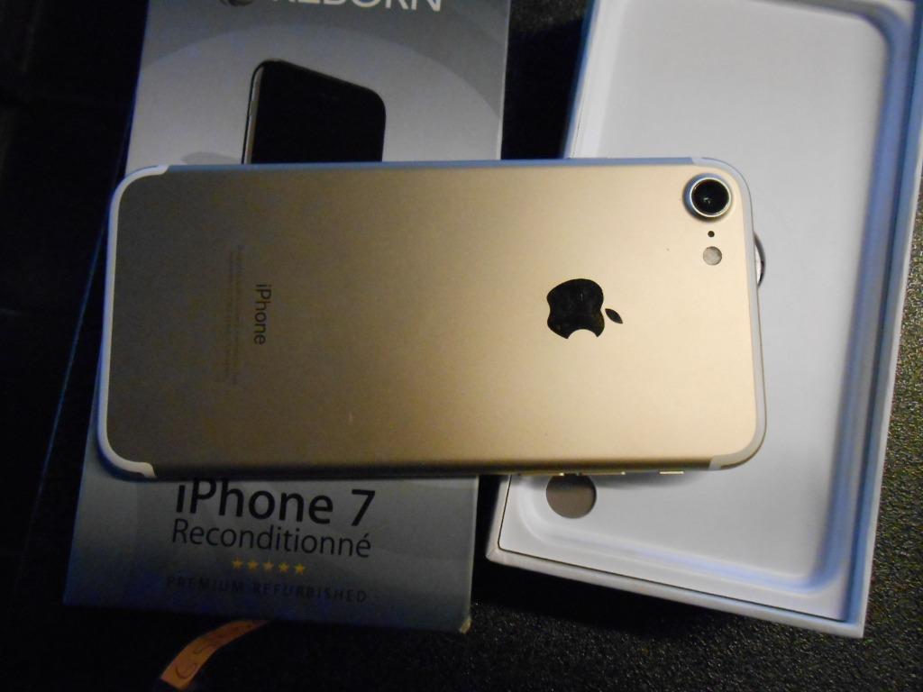 IPHONE 7 *REBORN   32 GB  + laad niet op *  glas en kader ok, Telecommunicatie, Mobiele telefoons | Apple iPhone, Ophalen, 32 GB